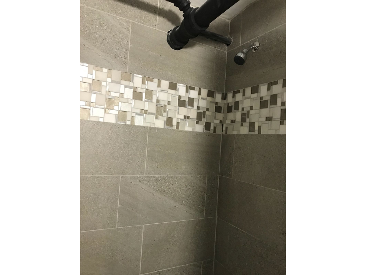 View of renovated shower in appartment, Dunedin Campus